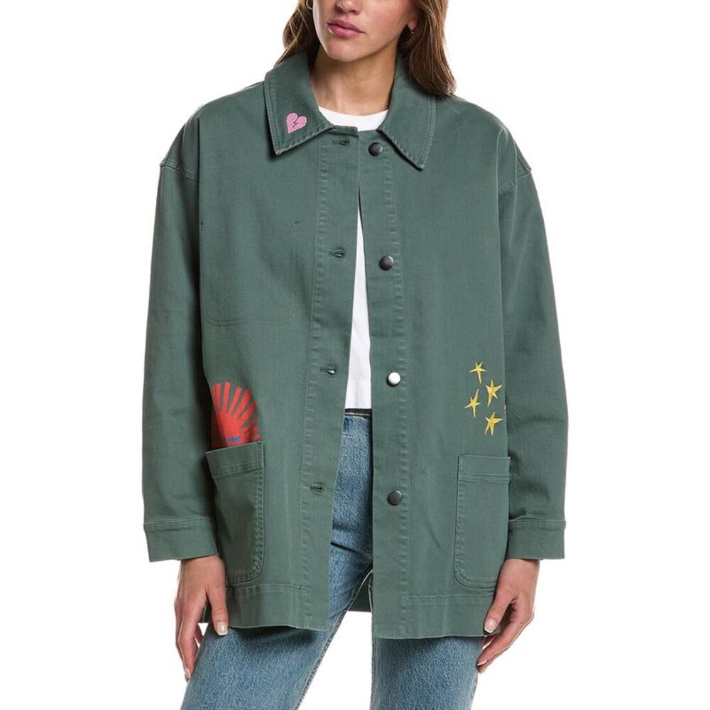 Electric & Rose Womens Chore Jacket, Green
